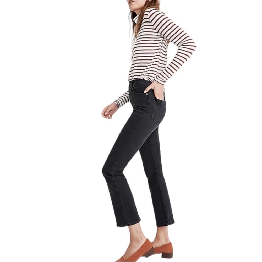 Madewell‎ Cali Demi-Boot Jeans in Washed Black Size 25